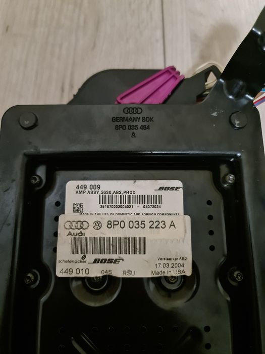 Amplificator Bose Audi A3 8P