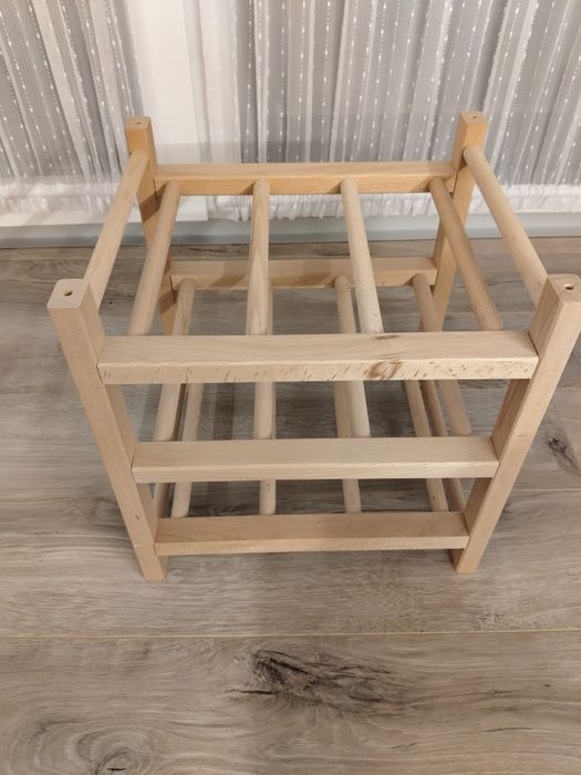 Suport sticle de vin 
Suport 9 sticle vin, lemn masiv, 33x30x34 cm
Sup