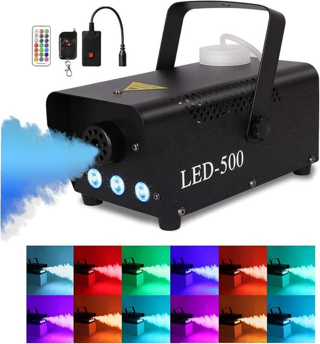 Bilisder Smoke Machine 500 W с RGB LED, машина за дим