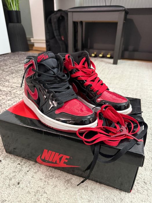 Adidași Nike Air jordan1 Patent Bred