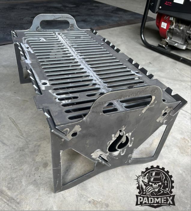 Grătar demontabil din tablă 3mm - BBQ grill - făcut pe comandă
