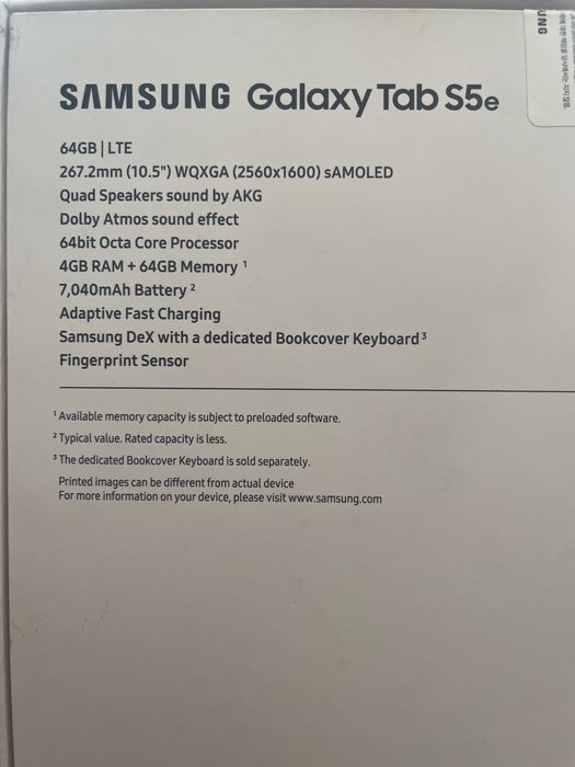 Tableta Samsung S5e +husa magnetica Samsung +husa magnetica cu taste Samsung
