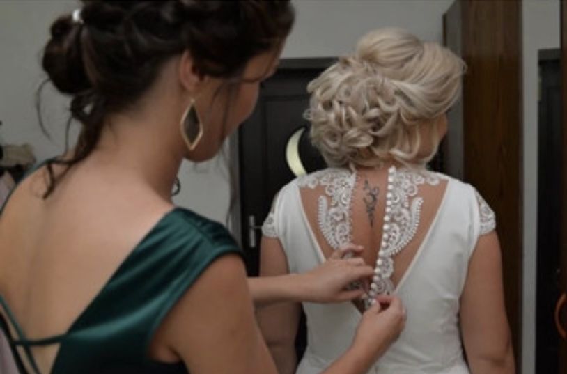 Rochie mireasa cu brodarie