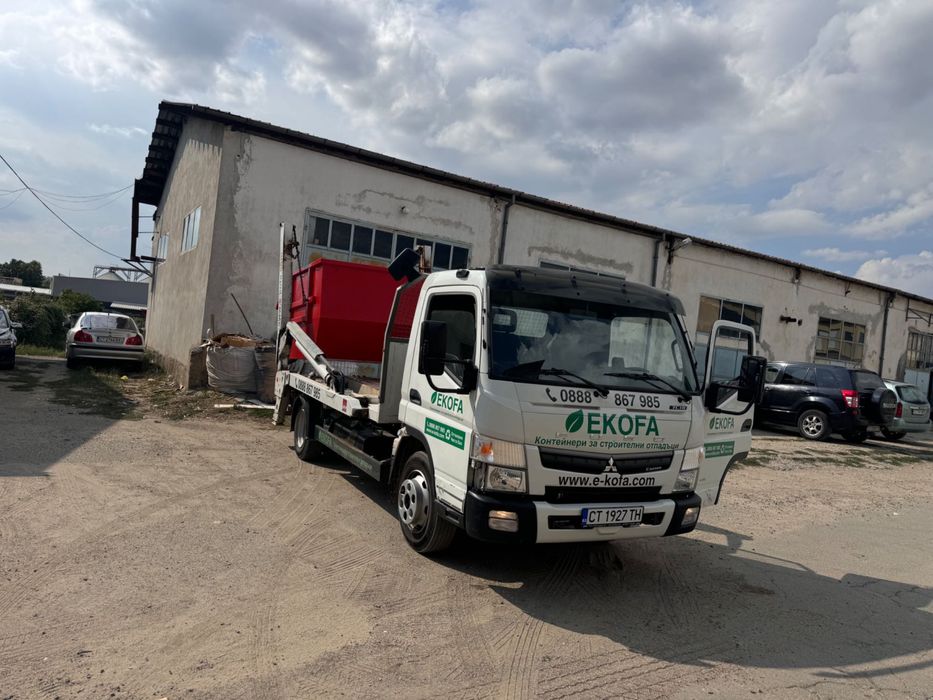 EKOFA Контейнери за строителни и битови  отпадъци под наем