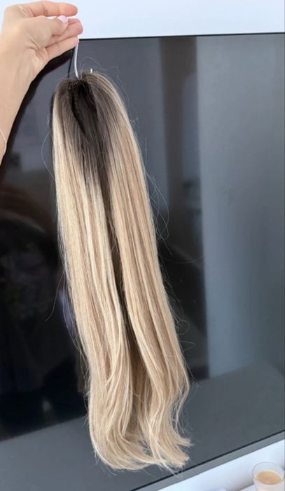 Extensii iExtensions Spider 50 cm, 230g, Blond Balayage - NOI, Nepurtate