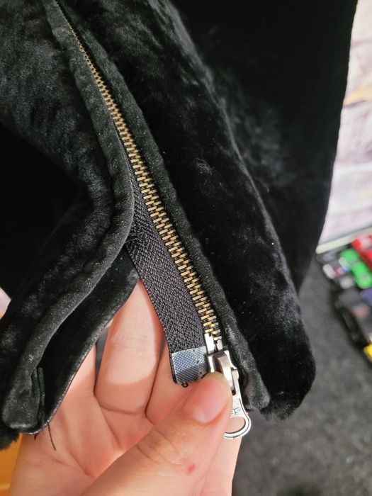 Шуба мутон со вставками норки