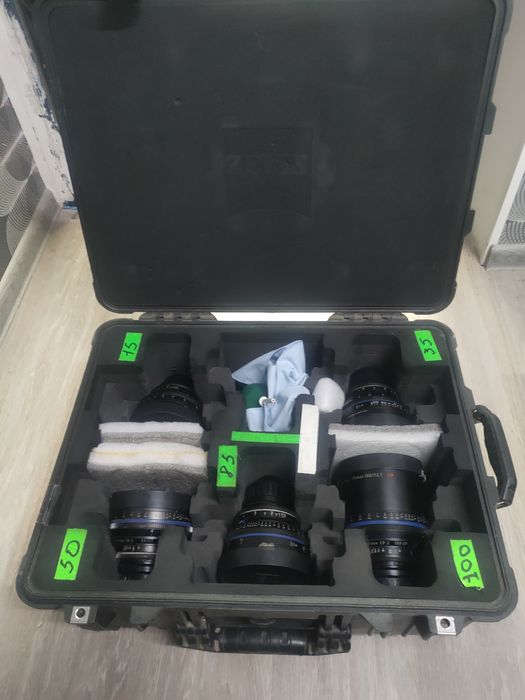 Продам объективы Zeiss Compact Prime Cp.2 Superspeed 15, 35,50,85,100