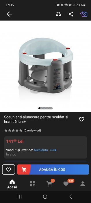 Scaun de baie bebelusi