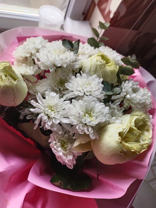 Красивыке цветы, 3 штуки