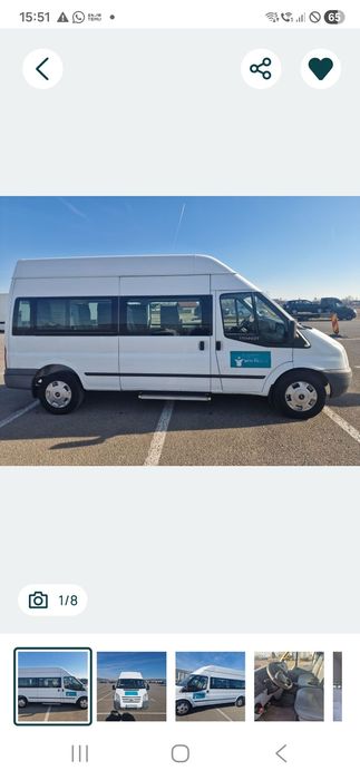 TRANSPORT PERSOANE - ÎNCHIRIEZ MINIBUS  8 PERSOANE  - Aeroport, pelerinaje, evenimente, firme, colete, inclusiv persoane cu dizabilități
