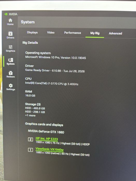 Vand PC de gaming Gtx 1660