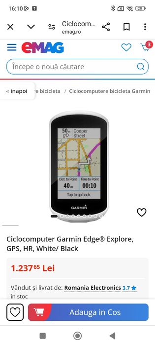 Ciclocomputer Garmin Edge Explorer GPS