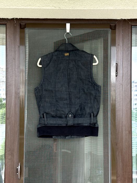 Дамски дънков елек G-Star Raw (Short Motor)- размер L, Отлично състояние