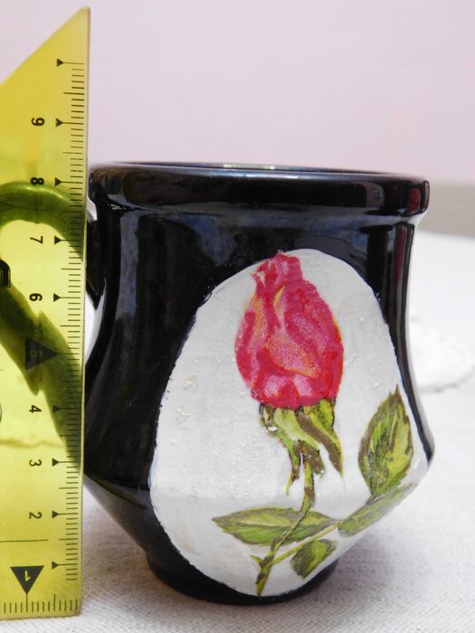 Ръчно рисуван керамичен комплект за кафе.