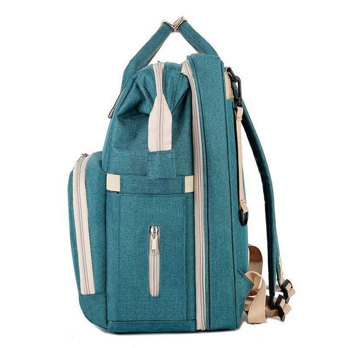 Geanta multifunctionala de umar si carucior, impermeabil, verde,buz