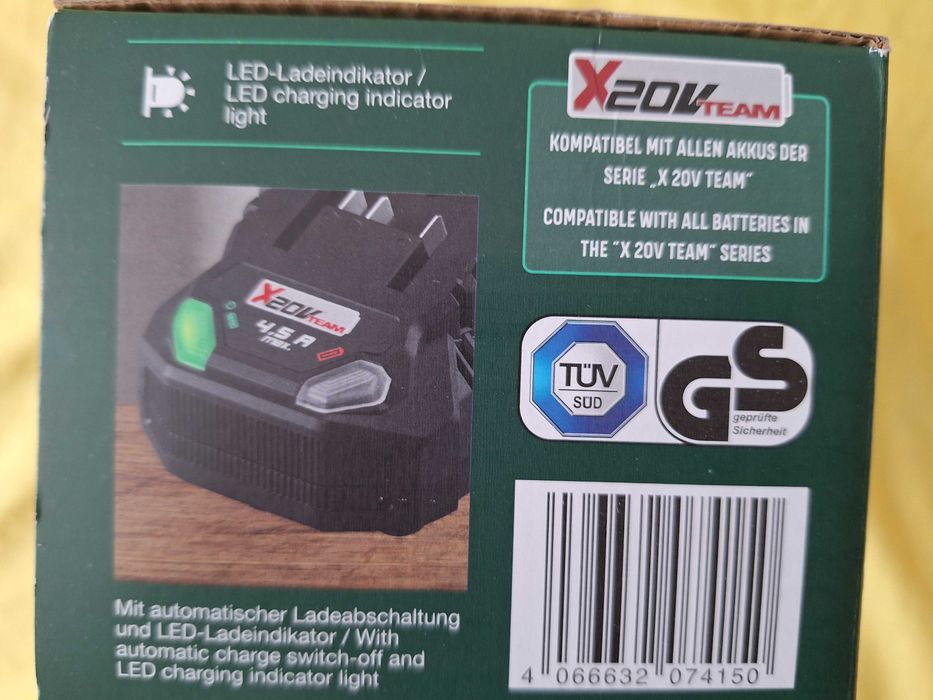 Incarcator pentru baterii Parkside de 4,5 A, 20V, model PLG 20 C3