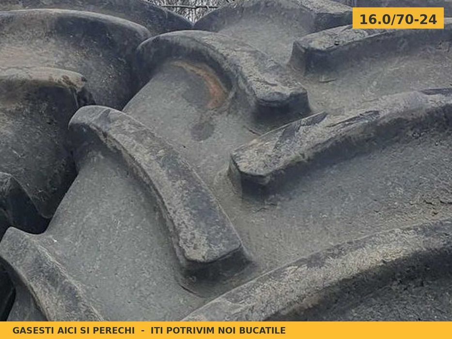 Cauciucuri Anvelope 16.0/70-24 16.0 70 24 1607024 16.0 70-24 Petlas Buldo Incarcator Utilaje Diagonal SH Second Hand LIVRARE Garantie 1 An Factura