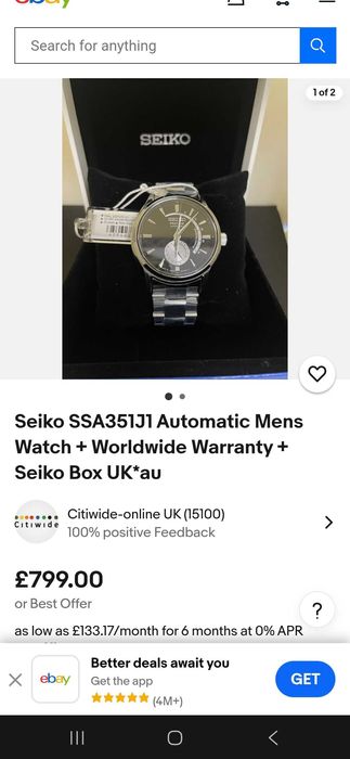 Ceas Seiko Presage Automatic Power Reserve 4R57a