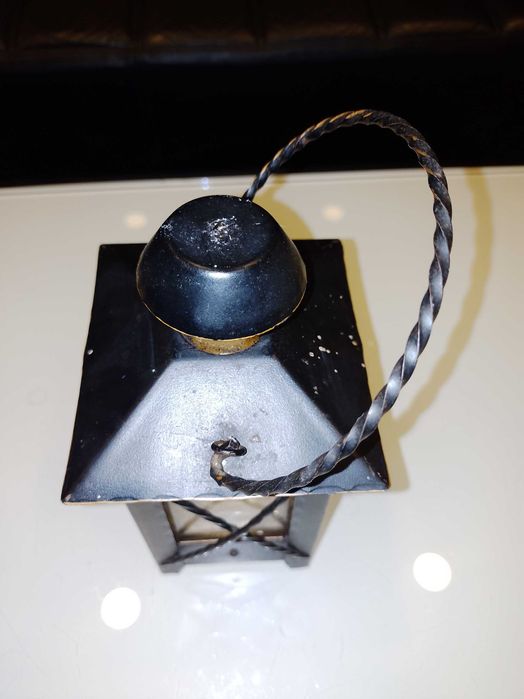 Sticla în formă de felinar, cu mecanism muzical - ideal CADOU, DECOR