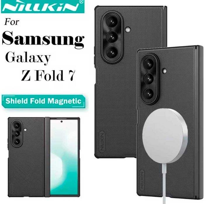 Husa, Nillkin Frosted Shield Fold pentru Samsung Galaxy Z Fold7, Negru
