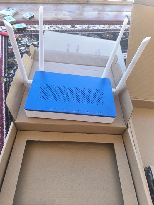 XPON. GPON.   ONU.  Модем роутер WI FI  6. Гарантия. 6 месяц. 1Gb. Lan