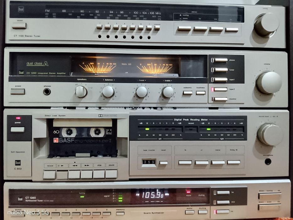 Linie Dual Amp 1260CV,Tuner CT 1260,Deck C 802,Boxe Dual