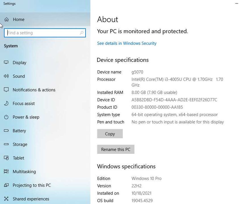 Лаптоп Lenovo Ideapad G5070