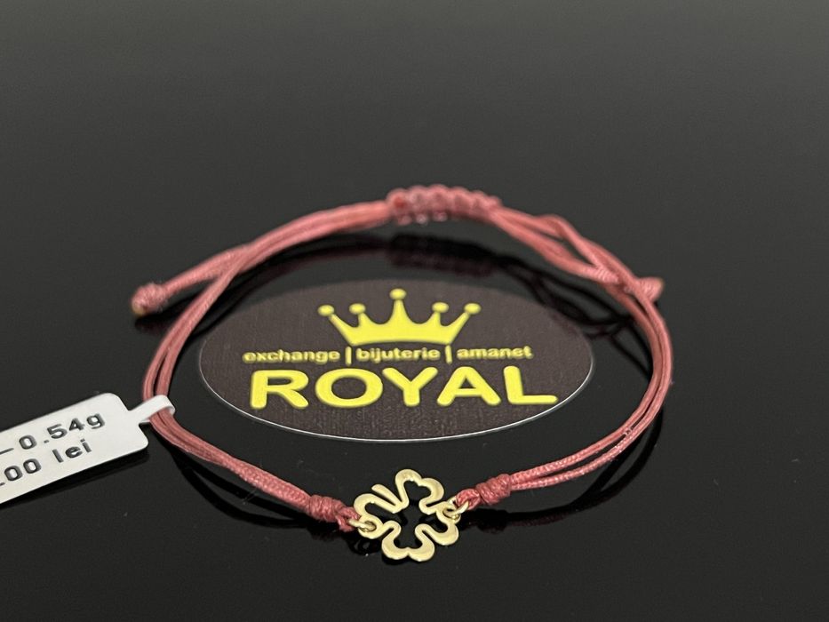 Bijuteria Royal CB : Bratara cu snur aur 14k 0,54gr