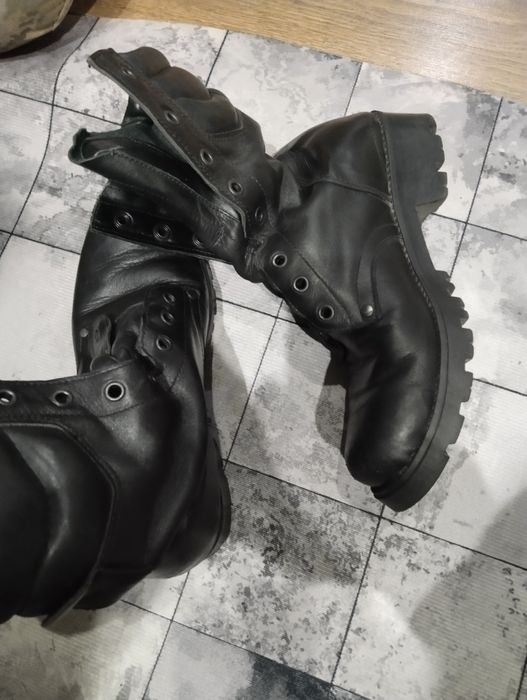 Берцы военные кожаные