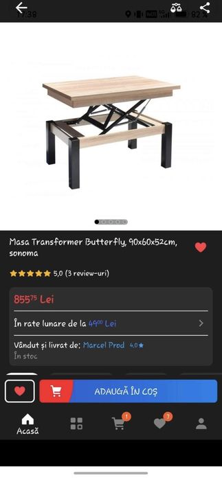Masa extensibilă