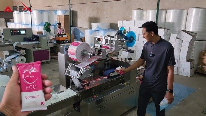 Nam salfetka ishlab chiqarish - Оборудования влажные салфеток