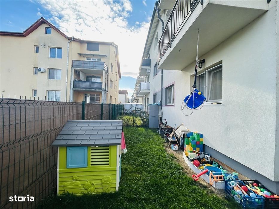 Apartament cu 3 camere și grădină de 74 mp, mobilat - Selimbar