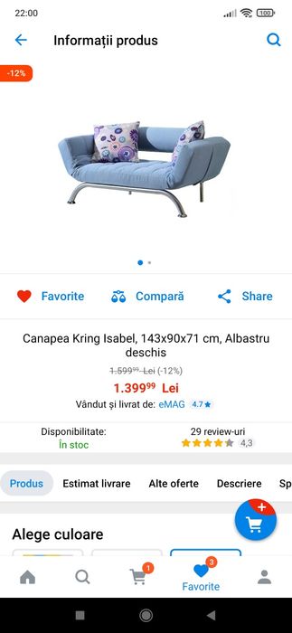 Canapea living Kring Isabel