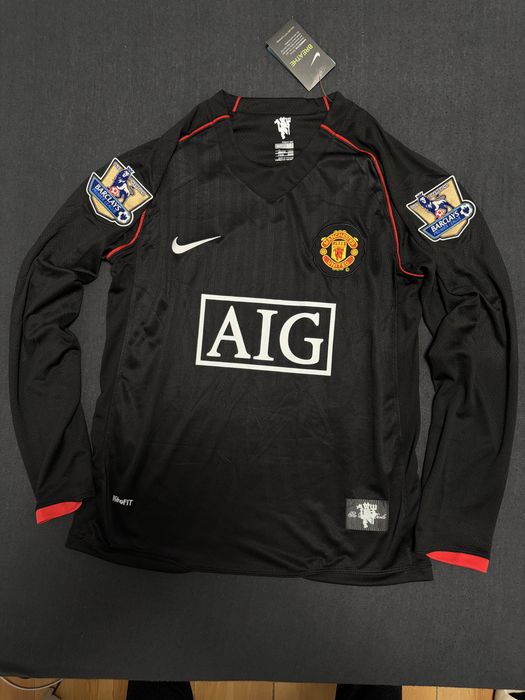 Tricou de fotbal Retro Manchester United long away Ronaldo