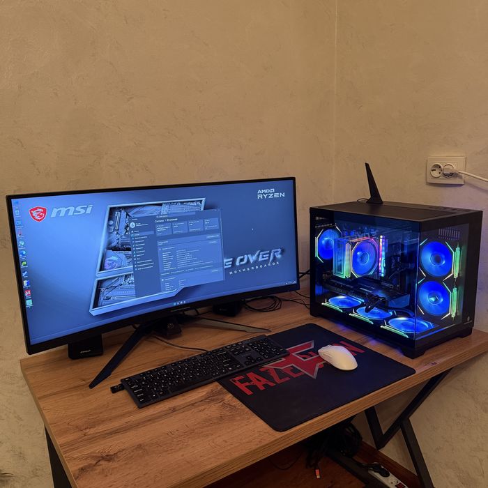 Мощность в чёрном стекле — Ryzen 7500F + RTX 3070
