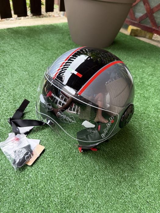 Casca motor open face