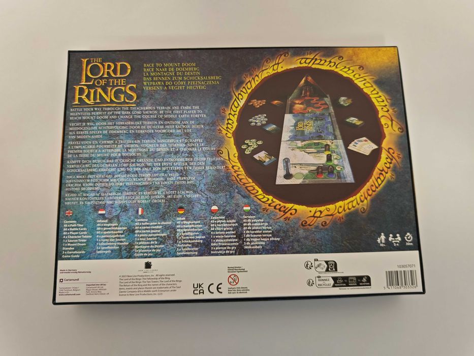 Настолна игра Lord of the Rings: Race to Mount Doom бордова