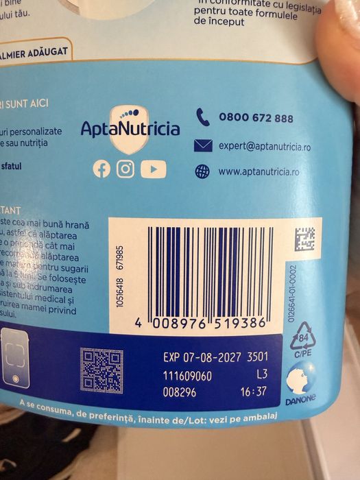 Aptamil Nutri-Biotik 0-6luni