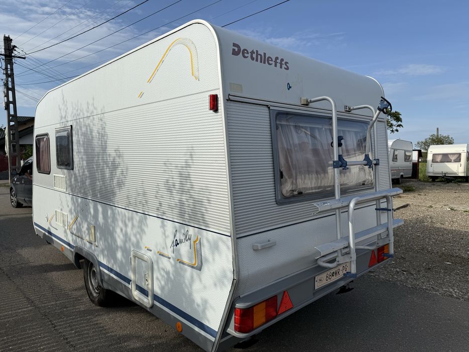 Rulota Dethleffs Family 450,an1998,5pers,baie,wc fix,cadita dus ...