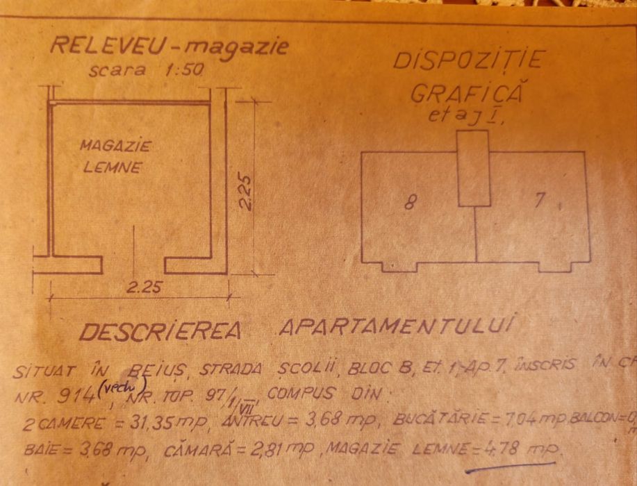 Apartament 2 camere Beiuș