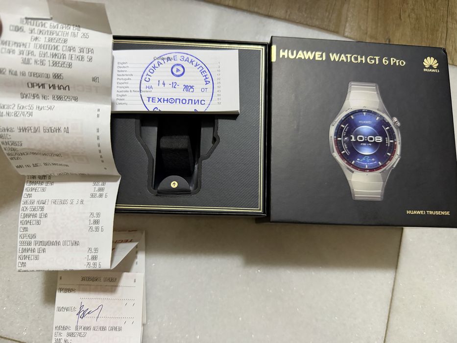 Huawei GT6 Pro Titanium Като Нов / Гаранция /