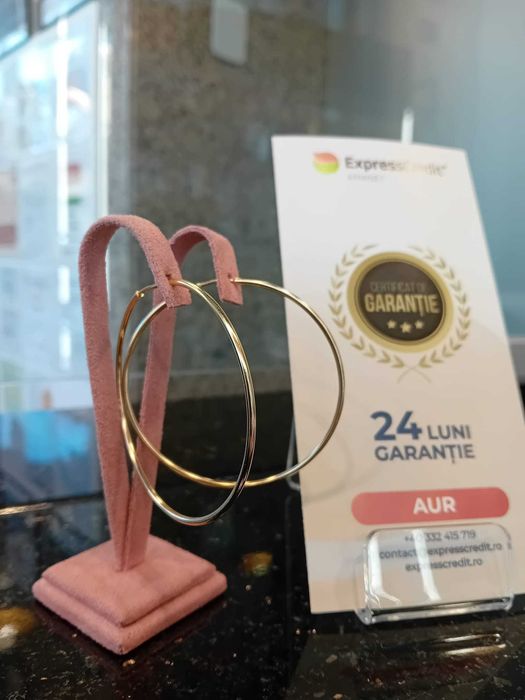 Cercei aur 14k 3.93g (Iulius Mall)(B-265) Garantie 2 ani!