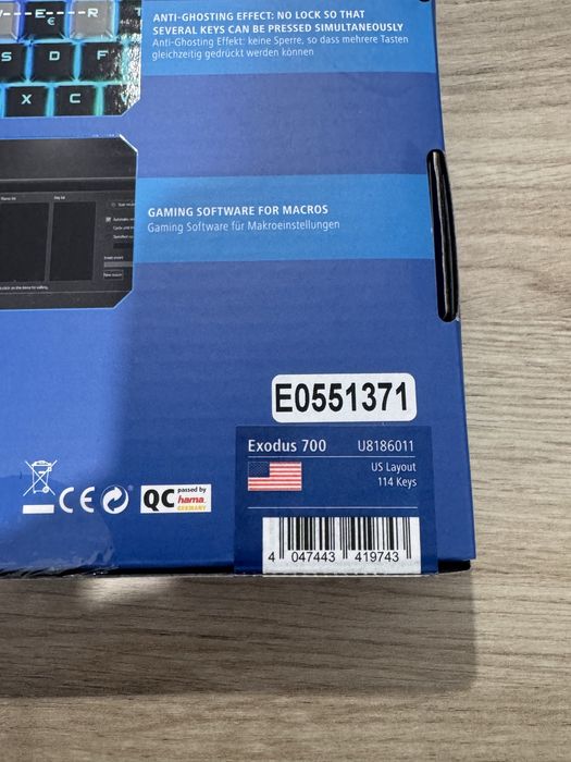 Tastatura gaming Hama uRage Exodus 700 iluminare RGB