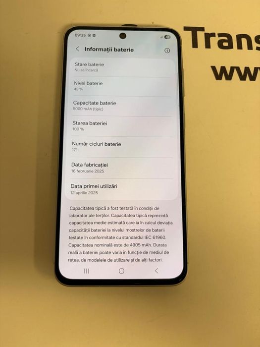 Telefon Samsung Galaxy A56, Dual SIM, 8GB RAM, 128GB, 5G, Awesome -T-
