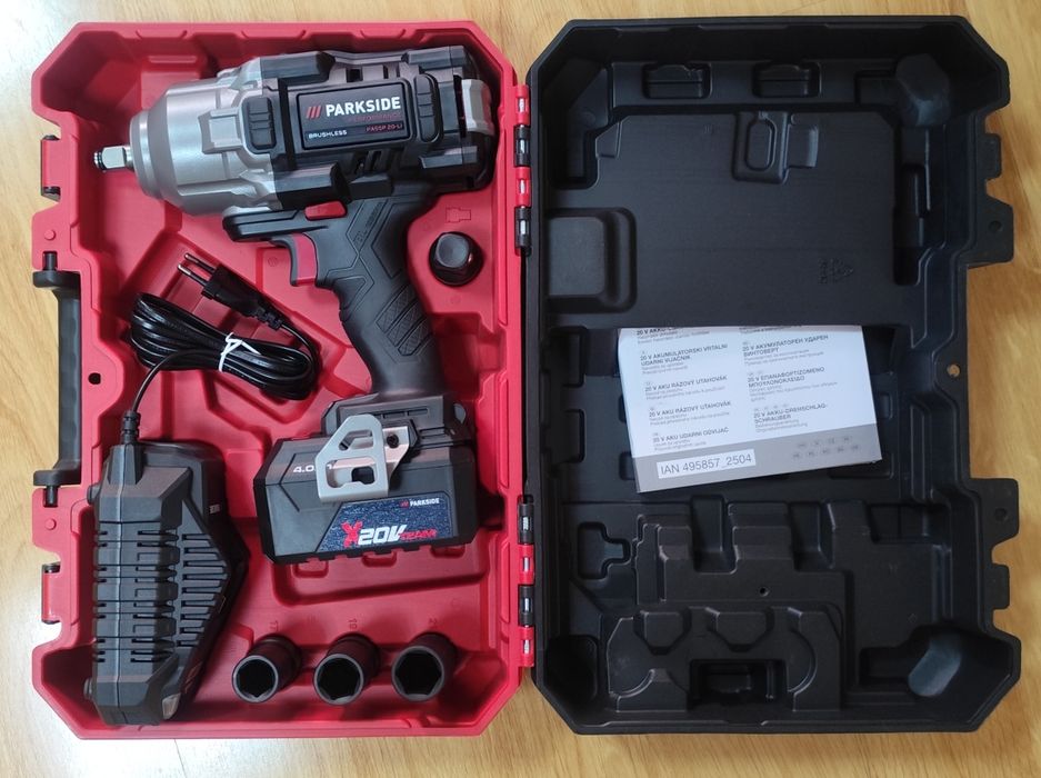 Ударен гайковерт PARKSIDE PERFORMANCE с батерия и зарядно