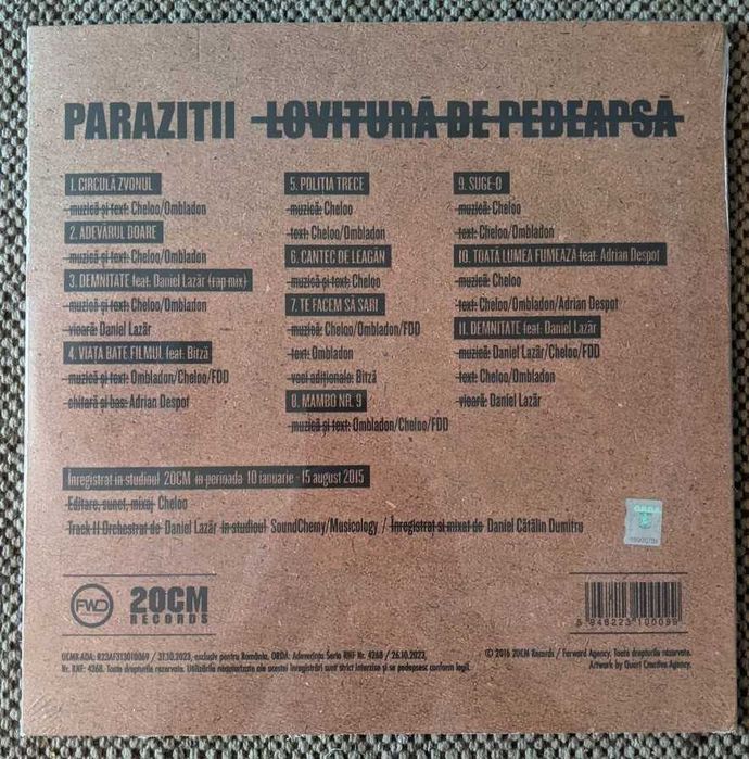 Parazitii - Lovitură De Pedeapsă - 2024 - vinyl