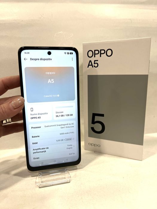 Oppo A5, Dark purple,128GB/6GB RAM, ca NOU!