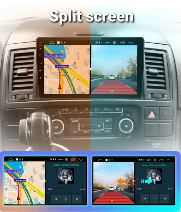 Navigatie Android dedicata Multivan Transporter T5 (2008-2015)
