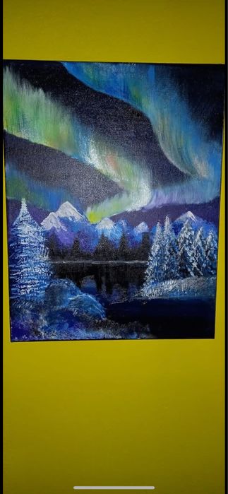 Ръчно рисувани картини с акрил по поръчка.