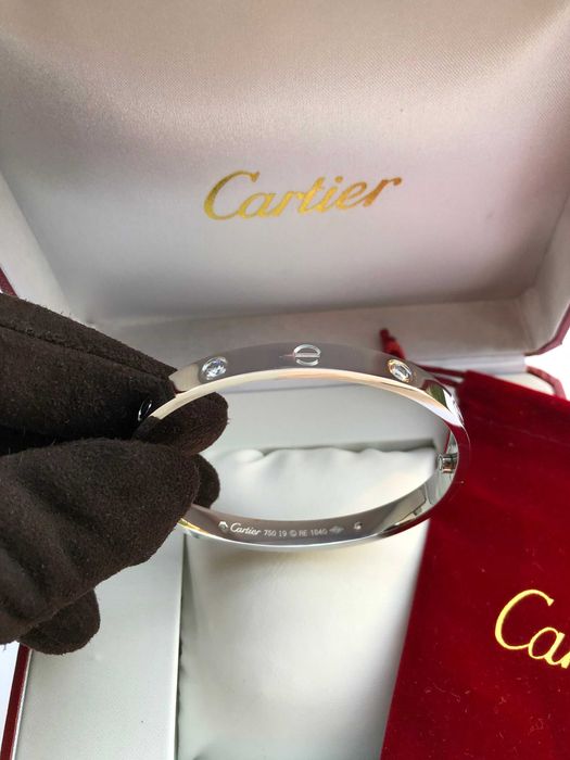 Brățară Cartier LOVE 19 cm White Gold 750 Diamond